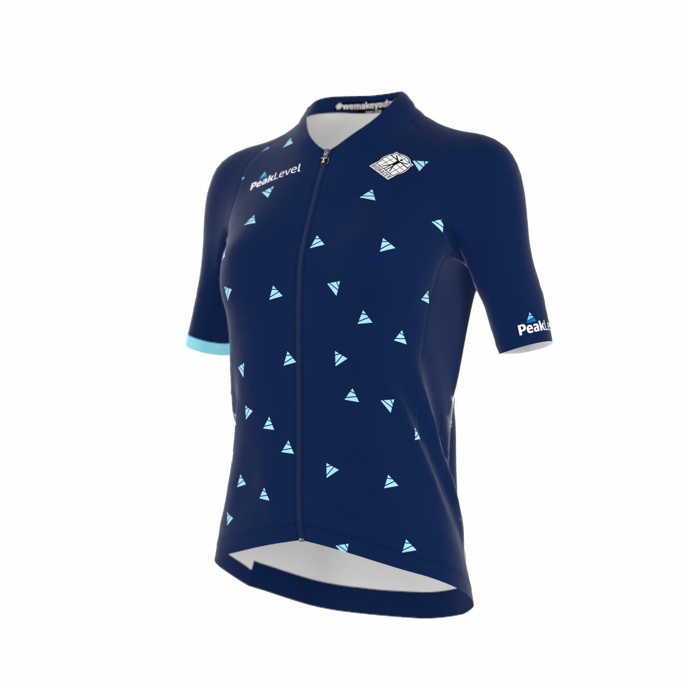 Pakket fietskledij dames: fietsshirt + short zonder bretellen