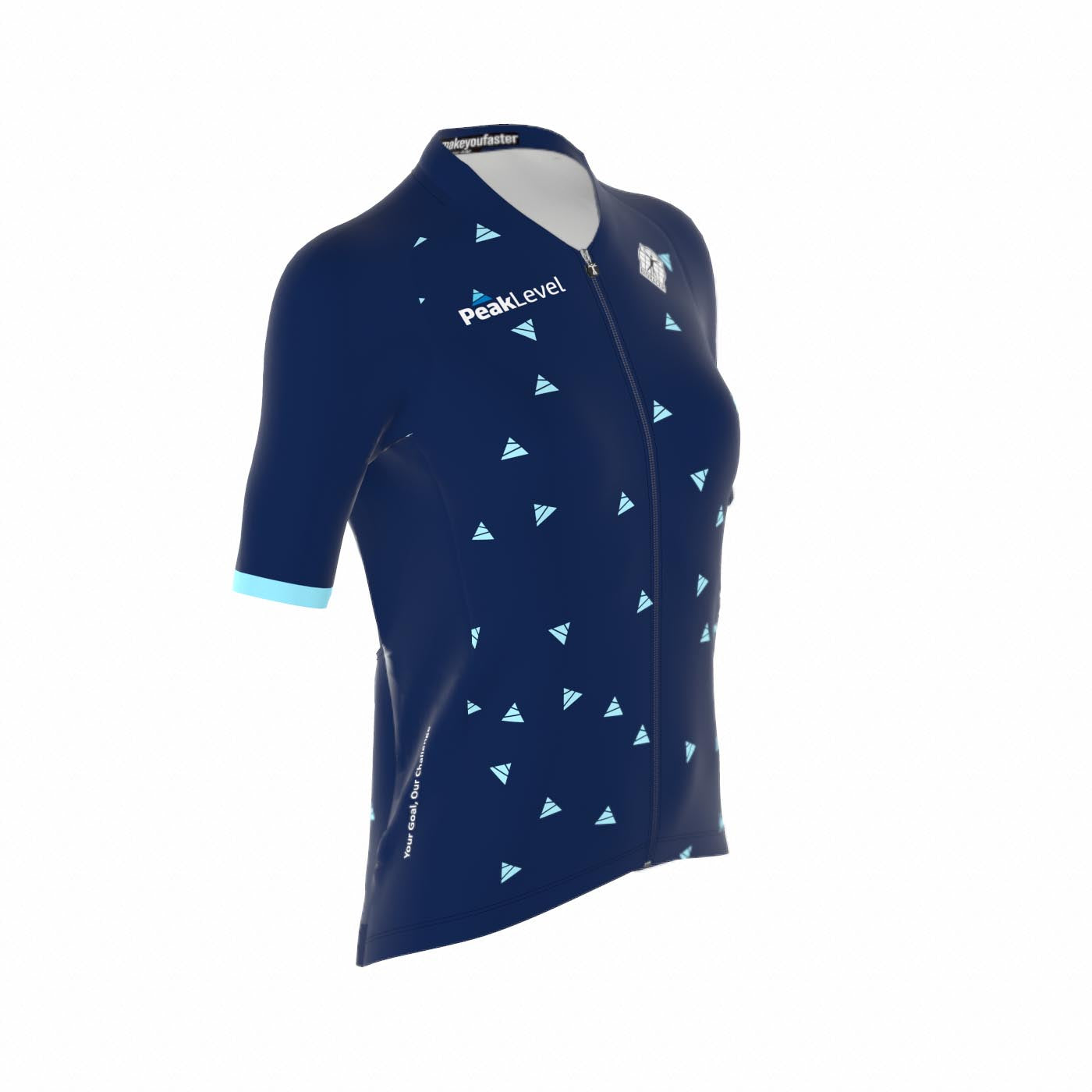 Pakket fietskledij dames: fietsshirt + short zonder bretellen
